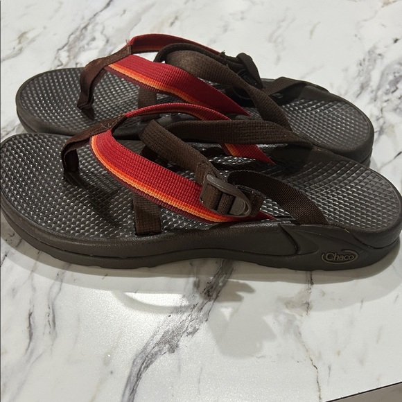 Chaco Women's Sandals in Brown and Red - Picture 6 of 9